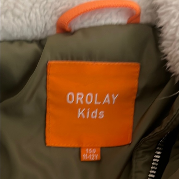 Orolay Olive Green Puffer Jacket with Hood excellent condition worn 1/2 a season - Picture 2 of 7